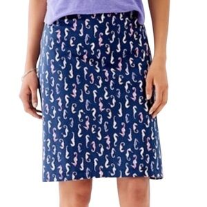 J Jill Seahorse Patterned Knit Skirt